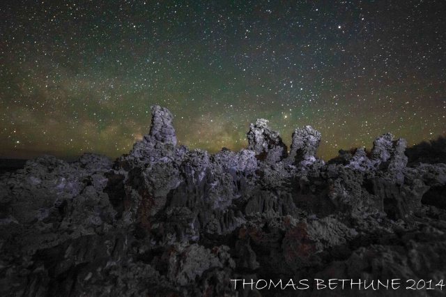 The Milky Way rising the night before last at Mono Lake  or Lot's Wife, Still Looking.