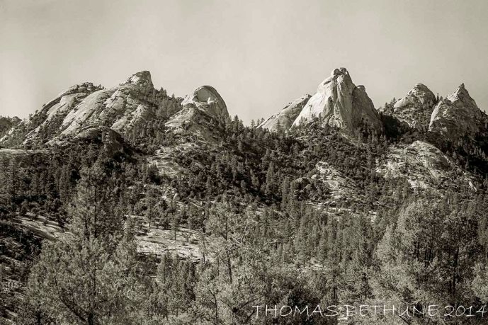 At the southern end of the Sierra Nevada. Photo taken with 4by5" view camera about 1975.