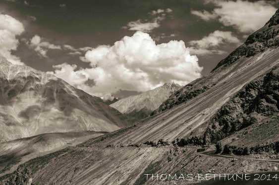 The Road from Nubra Valley to Kardung La , 2008
