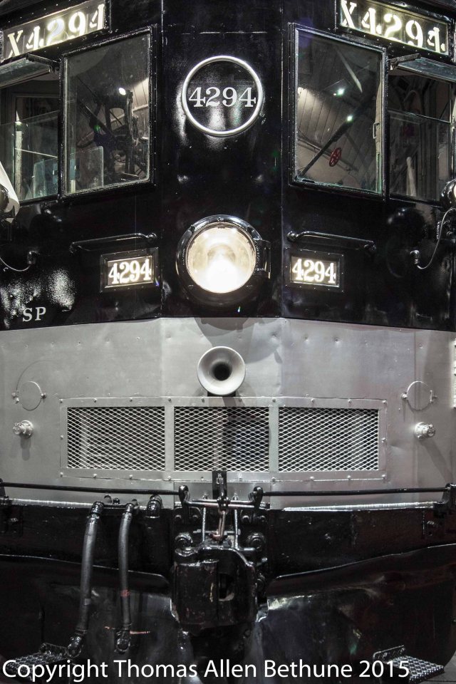 SOUTHERN PACIFIC CAB FORWARD STEAM LOCOMOTIVE AT THE CALIFORNIA RAILROAD MUSEUM IN SACRAMENTO